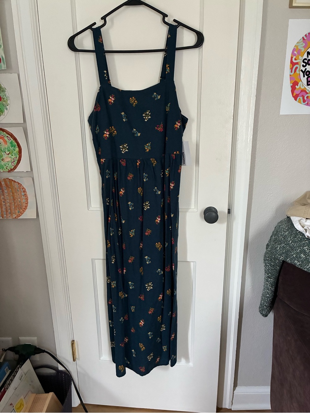 Sonoma Floral Square-Neck Maxi Dress